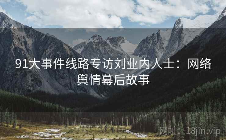 91大事件线路专访刘业内人士：网络舆情幕后故事