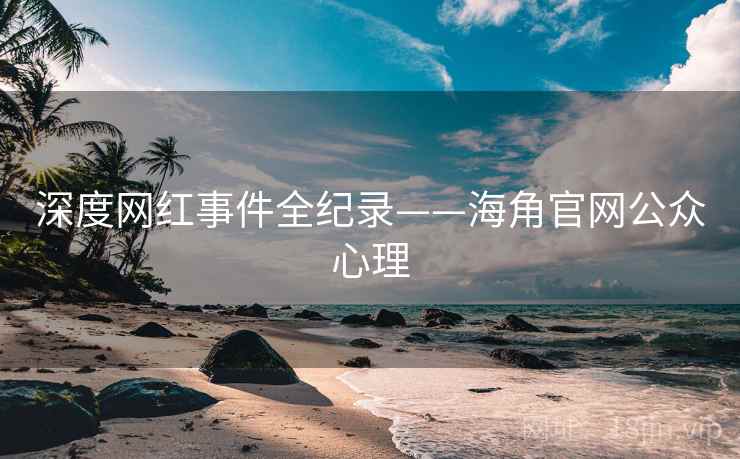 深度网红事件全纪录——海角官网公众心理