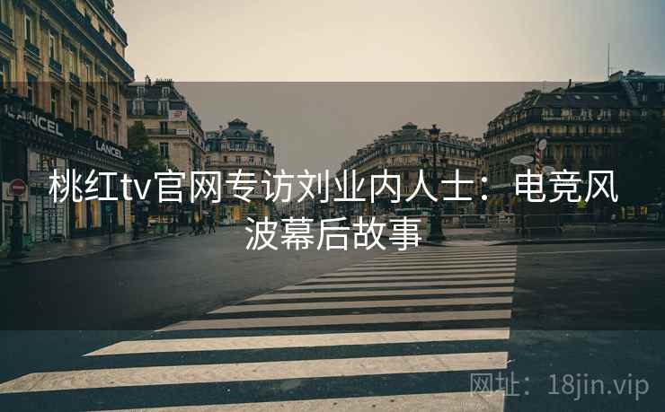 桃红tv官网专访刘业内人士：电竞风波幕后故事
