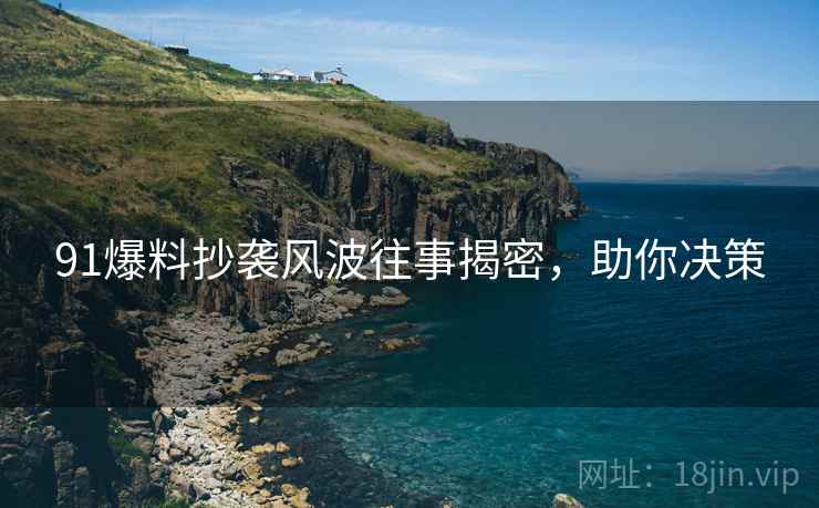 91爆料抄袭风波往事揭密，助你决策