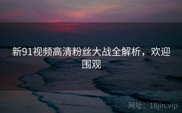 新91视频高清粉丝大战全解析，欢迎围观