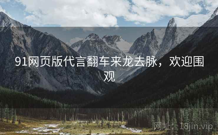 91网页版代言翻车来龙去脉，欢迎围观